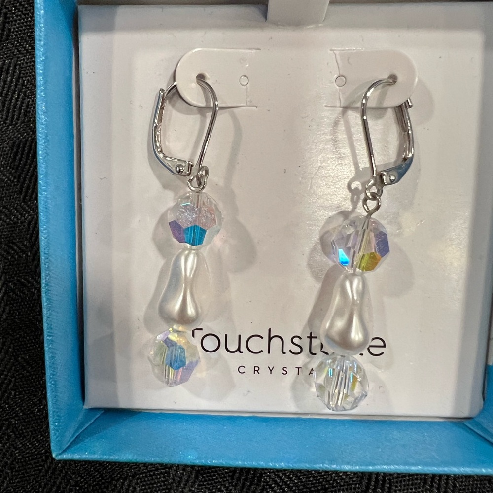 Crystal beads and crystal pearl earrings made exclusively with Swarovski crystal